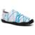 Sapatilha Aquática Tenis Híbrido Flexível  Antiderrapante Praia Piscina Cachoeira Pesca Trilha - Branco+Azul