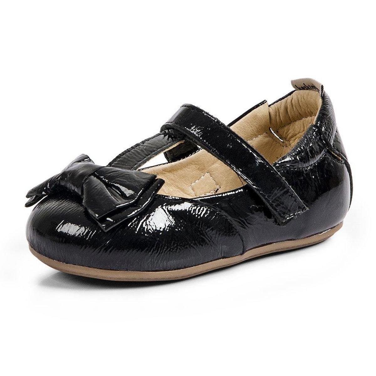 Sapatilha Bebê Flora Verniz Feminina - Preto Menor preço em Sapatilha Bebê Flora Verniz Feminina - Preto