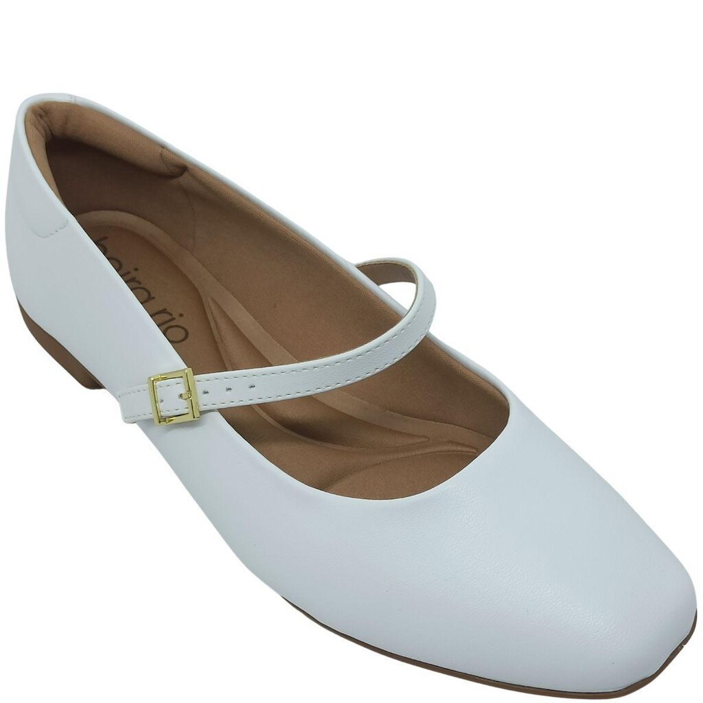 Sapatilha Beira Rio Feminina com Fivela Dourada