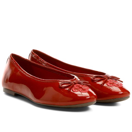 Sapatilha Capodarte Bordada - Vermelho