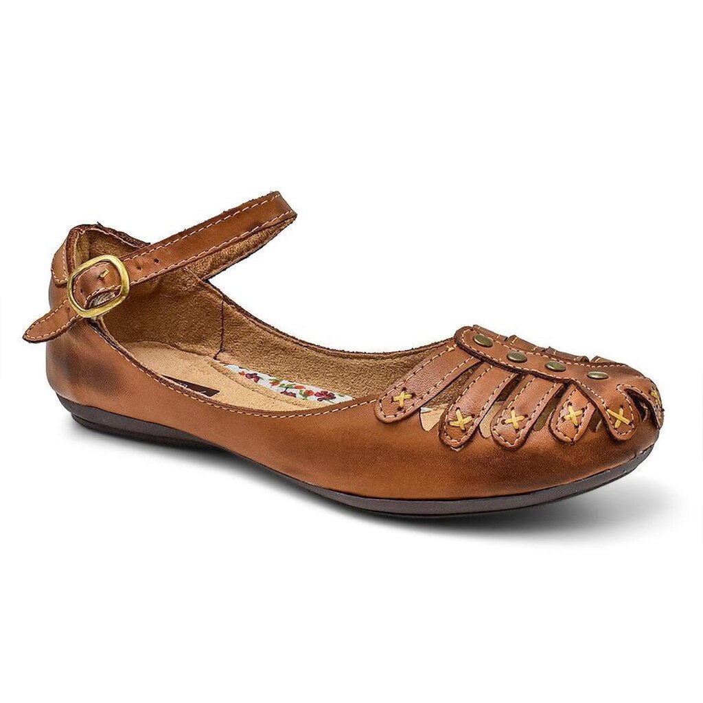 Sapatilha Casual Feminina Couro