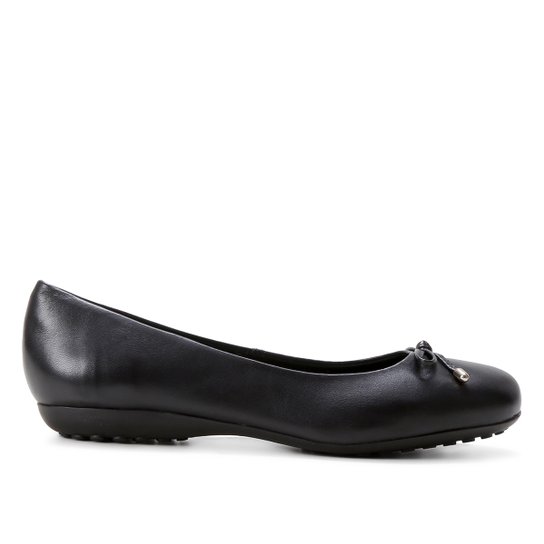 Sapatilha Couro Bottero Básica Feminina - Preto