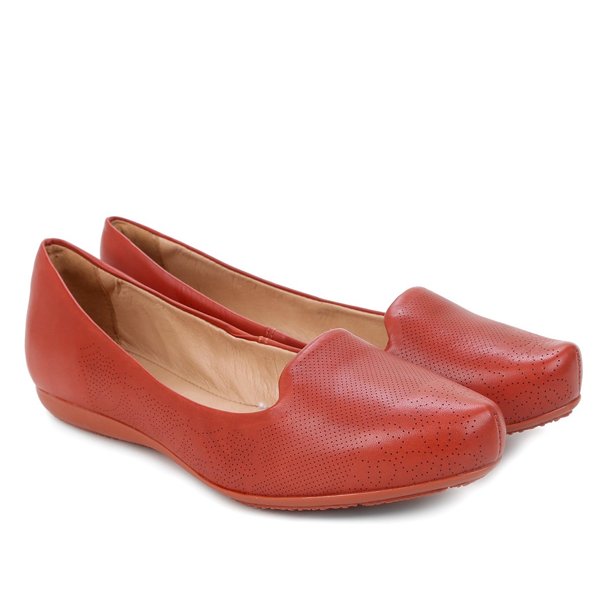 Sapatilha Couro Bottero Básica Perfuros Feminina - Marrom Menor preço em Sapatilha Couro Bottero Básica Perfuros Feminina - Marrom