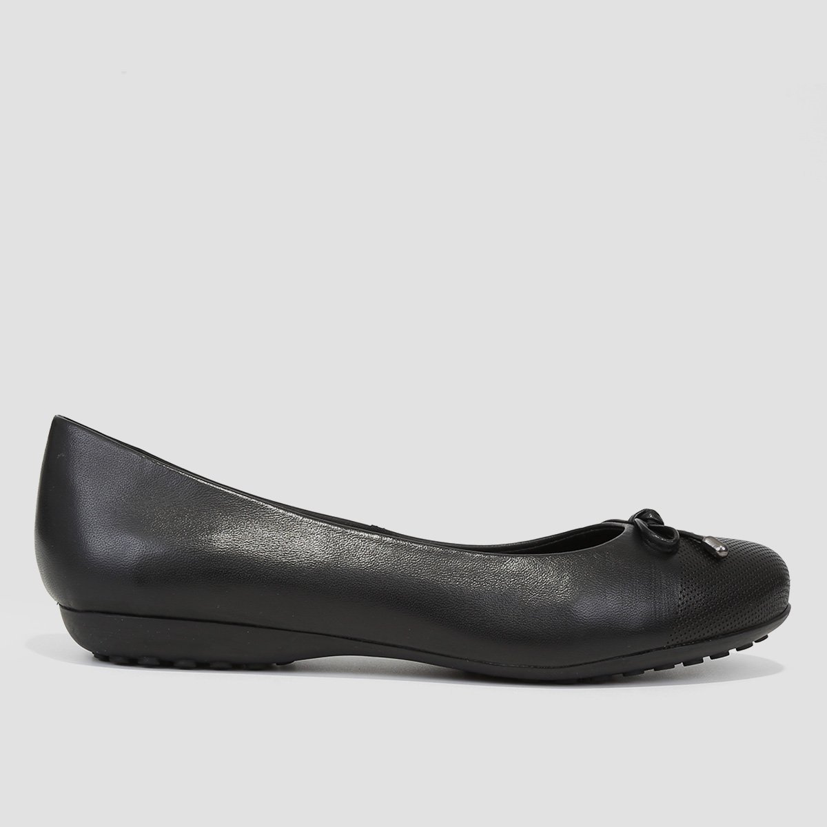 Sapatilha Couro Bottero Laço Feminina - Preto Menor preço em Sapatilha Couro Bottero Laço Feminina - Preto