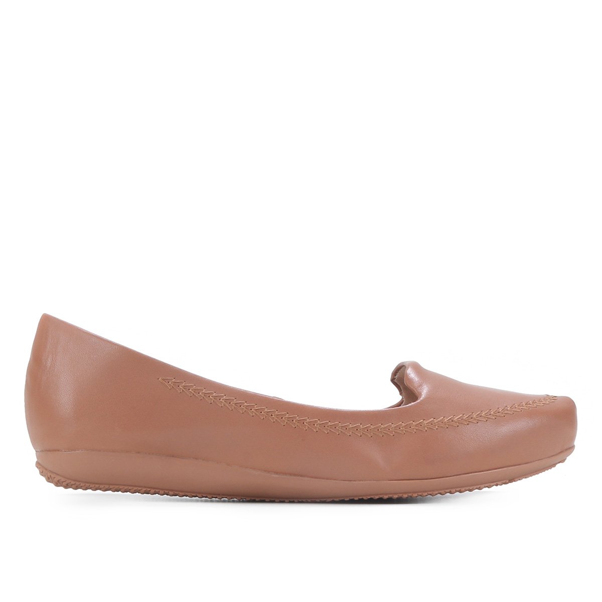 Sapatilha Couro Bottero Lisa Feminina - Bege Menor preço em Sapatilha Couro Bottero Lisa Feminina - Bege