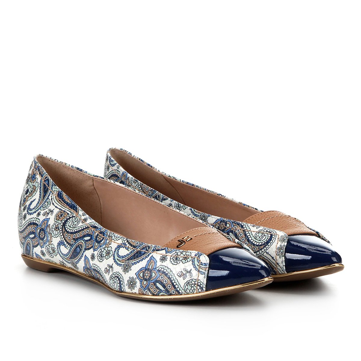 Sapatilha Couro Jorge Bischoff Palmilha Confort Marrakech Feminina - Estampado Menor preço em Sapatilha Couro Jorge Bischoff Palmilha Confort Marrakech Feminina - Estampado