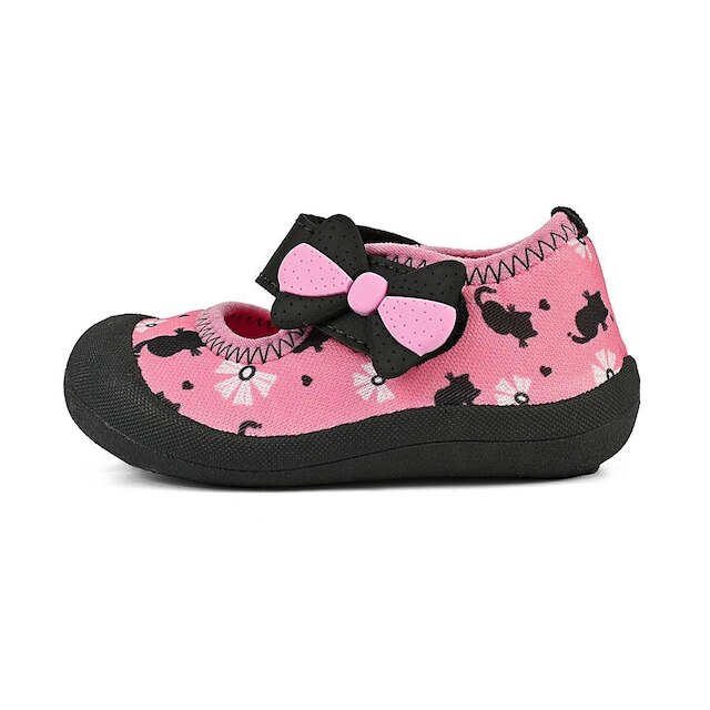 Sapatilha Esportivo Bebê Feminina Confortável Leve Rosa/Laço Mzkid
