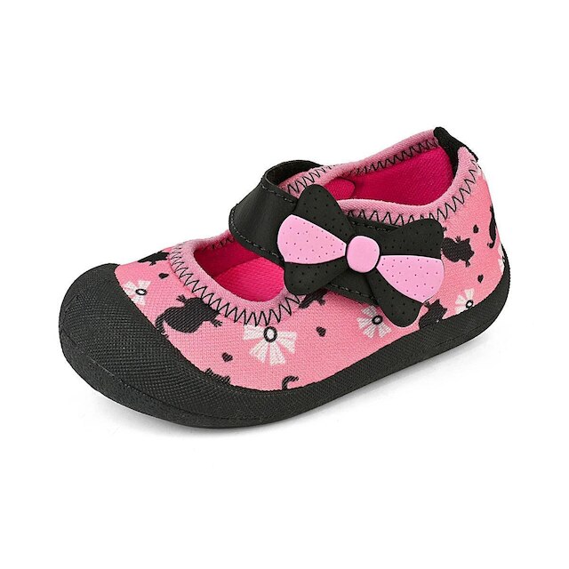 Sapatilha Esportivo Bebê Feminina Confortável Leve Rosa/Laço Mzkid