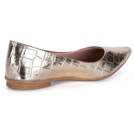 Sapatilha Feminina Animal Print Elegante Bico Fino Confortável Luxo