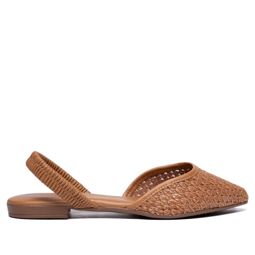Sapatilha Feminina Beira Rio Slingback Tramado