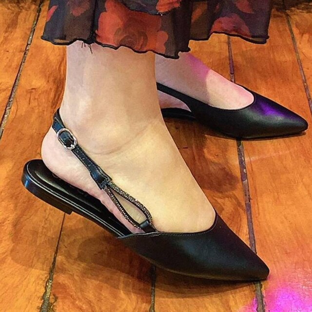 Sapatilha Feminina Bico Fino Elegante Fácil Calce Chic Cacci