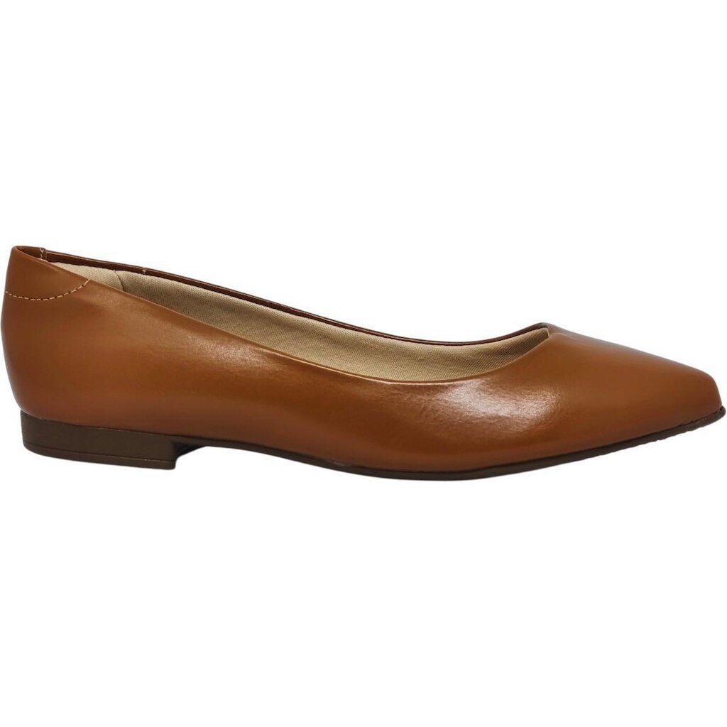 Sapatilha Feminina Casual Básica Dia a Dia Passeio Trabalho Bico Fino Conforto Beira Rio 4136.1002