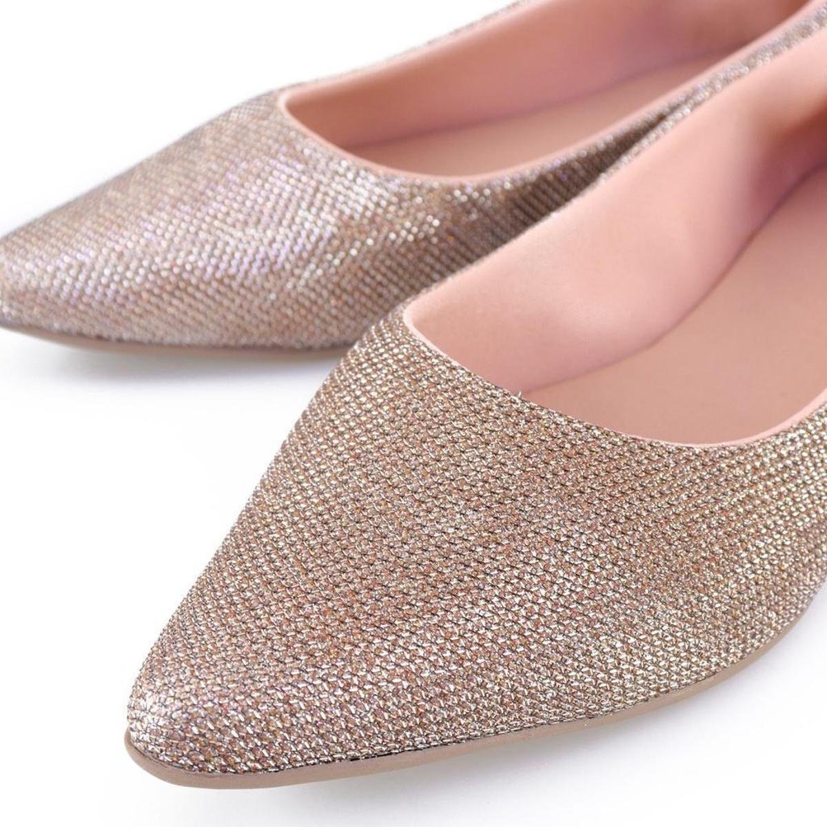 Sapatilha Feminina Casual Gliter Sapatilha Confortavel Sapatilha Bico Fino Calce Facil Brilho Menor preço em Sapatilha Feminina Casual Gliter Sapatilha Confortavel Sapatilha Bico Fino Calce Facil Brilho