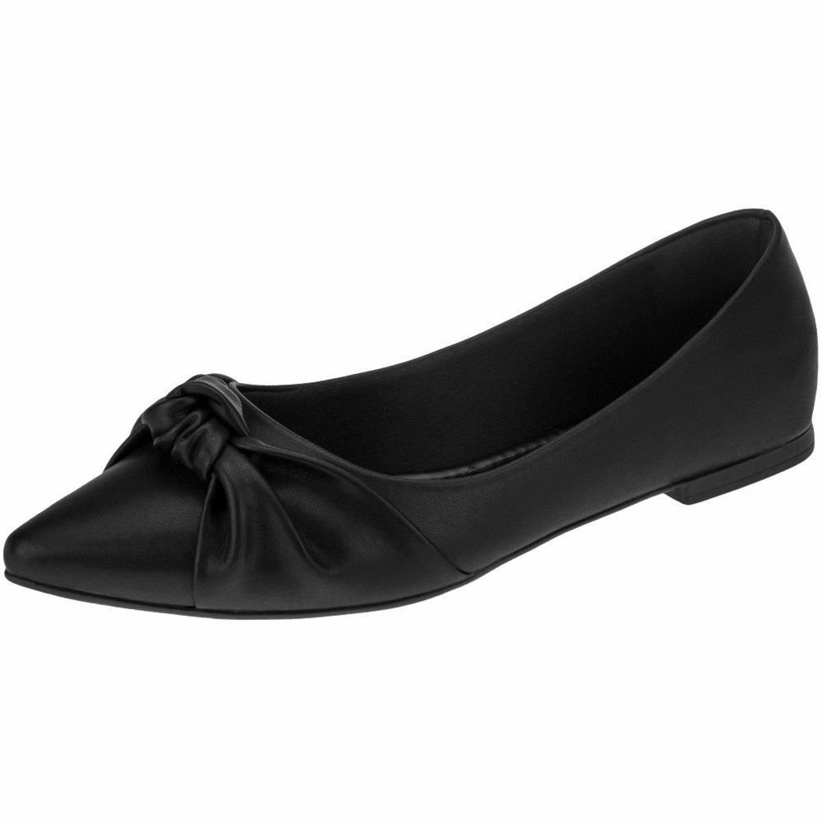 Sapatilha Feminina GiGiL Bico Fino Detalhe Nó Menor preço em Sapatilha Feminina GiGiL Bico Fino Detalhe Nó