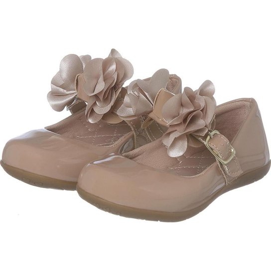 Sapatilha Feminina Infantil Sapato Criança Dama Branca Moda Infantil Boneca Sapato Menina Rasteira