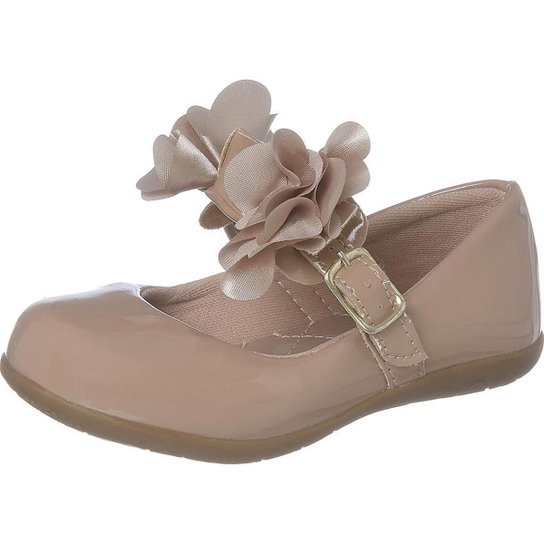 Sapatilha Feminina Infantil Sapato Criança Dama Branca Moda Infantil Boneca Sapato Menina Rasteira