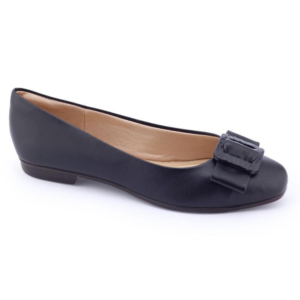 Sapatilha feminina Light Gel 565-5404 bico redondo fivela