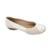 Sapatilha feminina para joanete saltinho tamanho especial Dalla Vecchia 20930566 - Creme