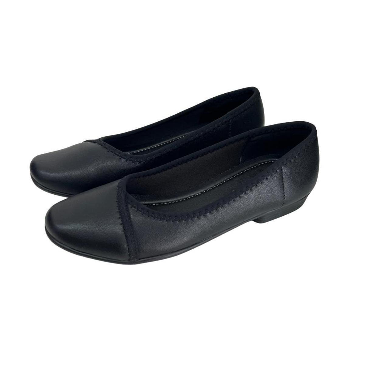 Sapatilha Feminina Piccadilly Napa Stretch 262003 Joanetes - Preto Menor preço em Sapatilha Feminina Piccadilly Napa Stretch 262003 Joanetes - Preto