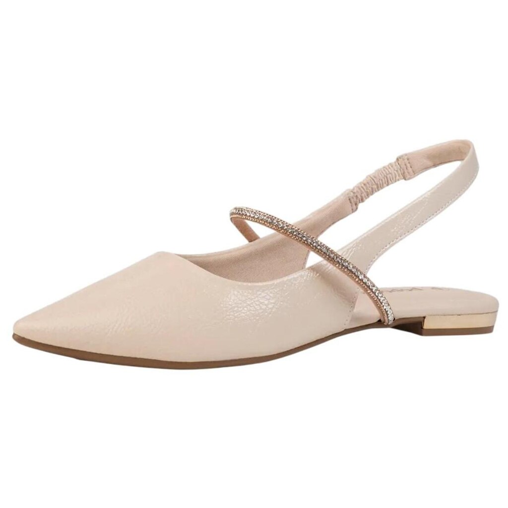Sapatilha Feminina Slingback Bico Fino Tira Delicada Bebecê