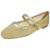 Sapatilha Feminina Tela Strass Boneca Conforto Moderna Cacci - Dourado