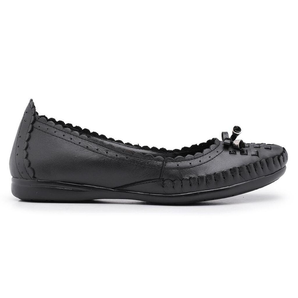 Sapatilha Feminino Mocassim Anatômico Rasteirinha Confortável Couro1937