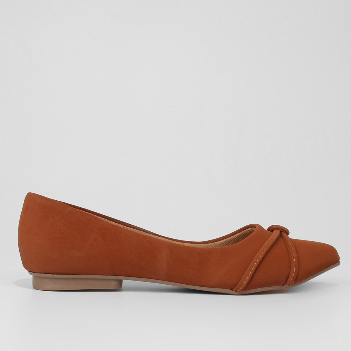 Sapatilha Griffe Bico Fino Nobuck Tiras Feminina - Caramelo é ruim? Sapatilha Griffe Bico Fino Nobuck Tiras Feminina - Caramelo é boa?