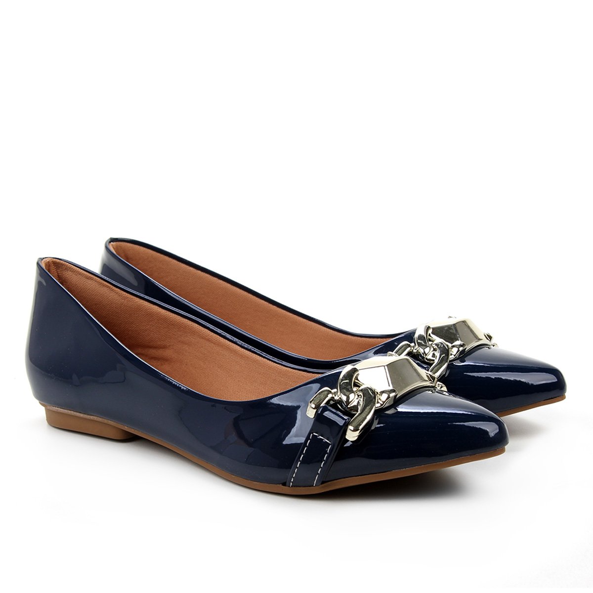 Sapatilha Griffe Fivela Aplique Bico Fino Feminina - Marinho é boa?