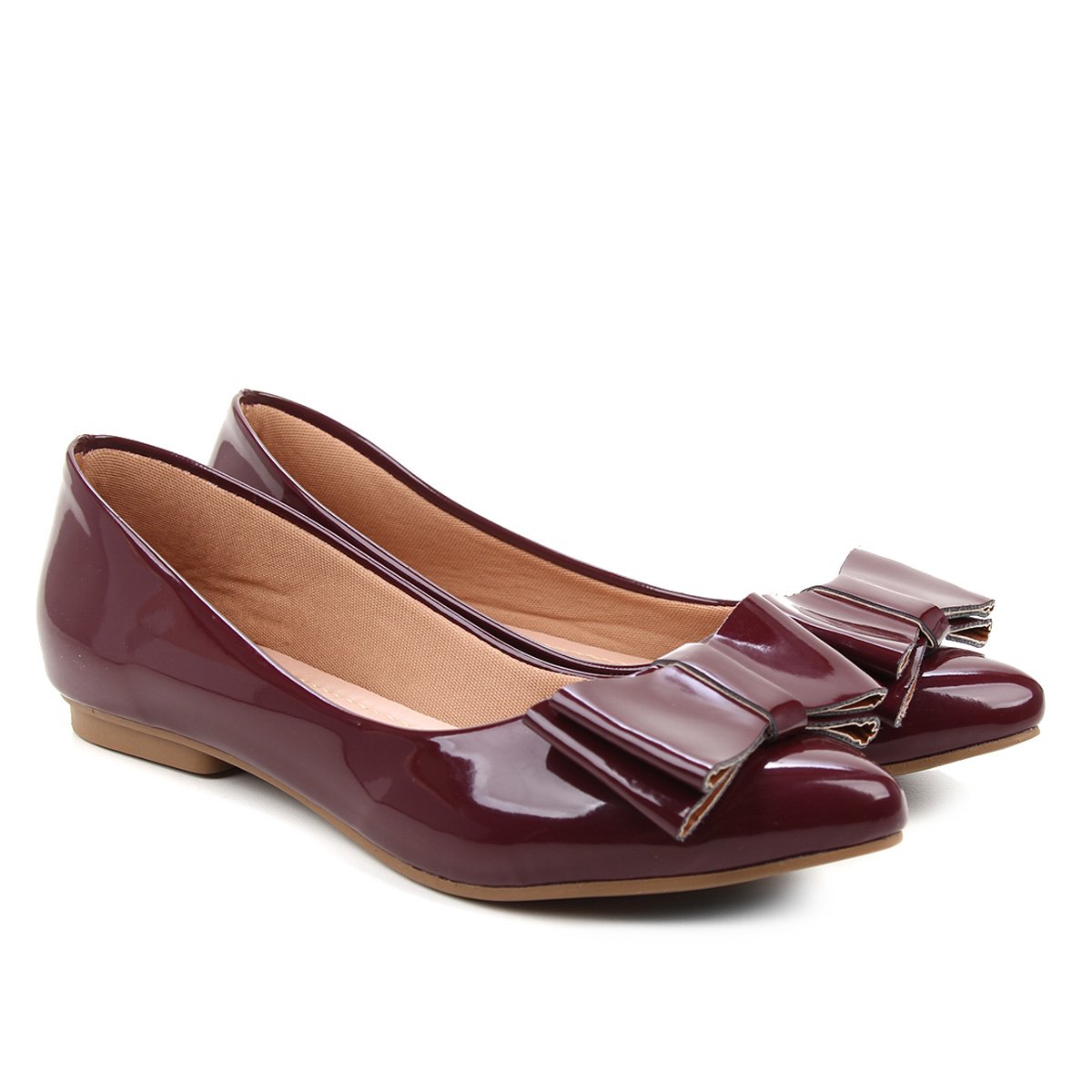 Sapatilha Griffe Laço Grande Bico Fino Feminina - Vermelho é ruim? Sapatilha Griffe Laço Grande Bico Fino Feminina - Vermelho é boa?