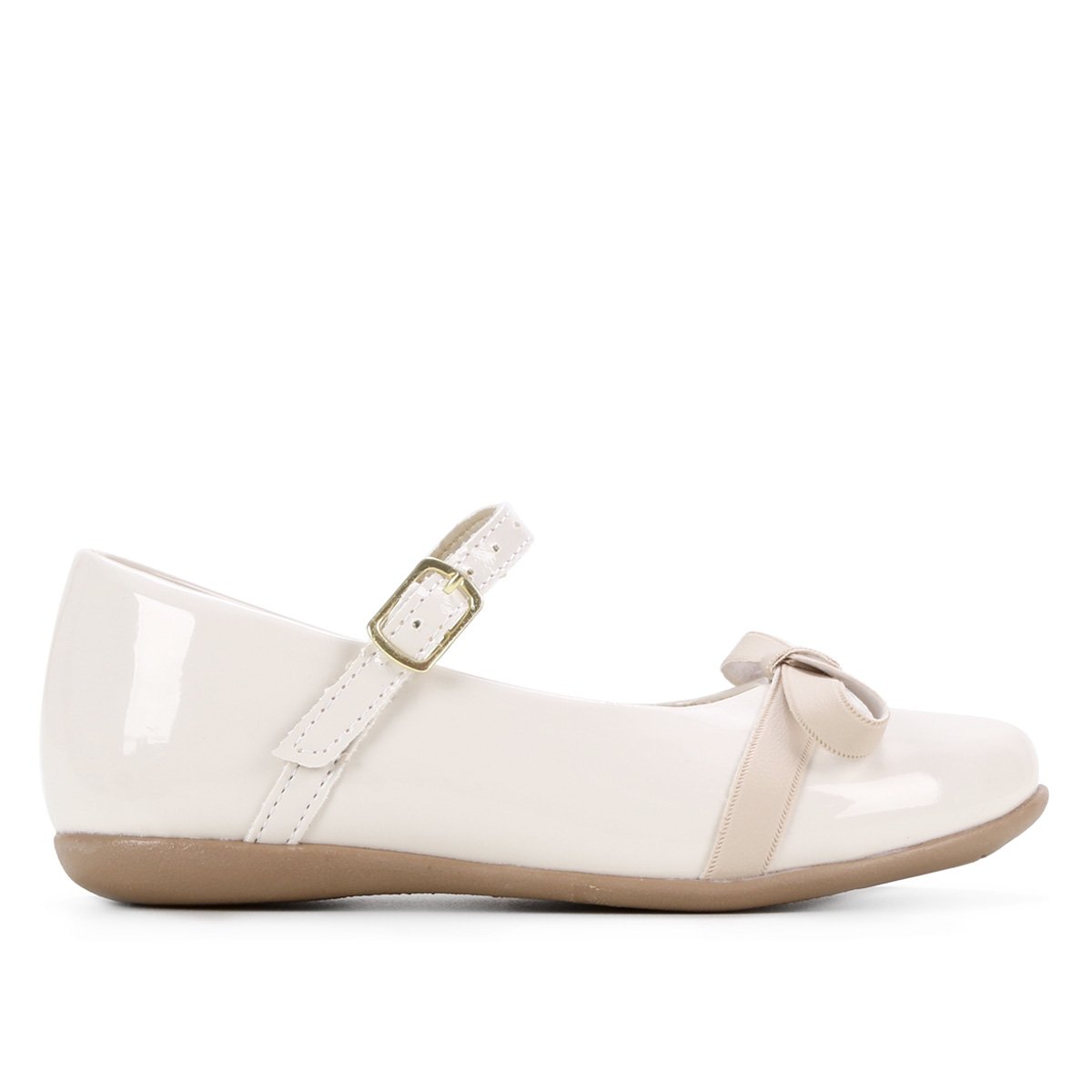 Sapatilha Infantil Bella Ninna Laço Feminina - Off White Menor preço em Sapatilha Infantil Bella Ninna Laço Feminina - Off White