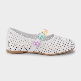 Sapatilha Infantil Bibi Ballerina Basic Branca 1238048