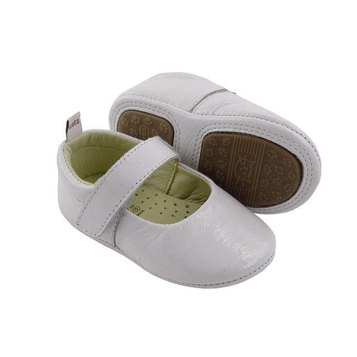 Sapatilha Infantil Couro Catz Calçados Funny Verniz Feminina - Branco Menor preço em Sapatilha Infantil Couro Catz Calçados Funny Verniz Feminina - Branco