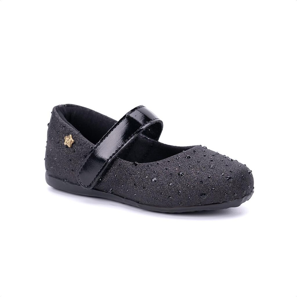 Sapatilha Infantil Estilo Boneca Spikes E Tira Ajustável