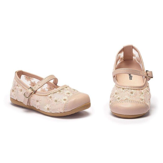Sapatilha Infantil Feminina Encanto das Flores Pequito