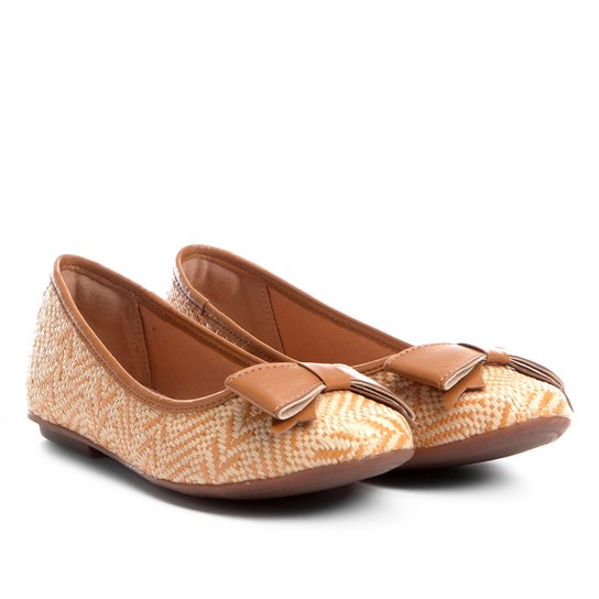 Sapatilha Infantil Laço Feminina - Caramelo