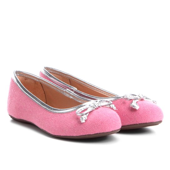 Sapatilha Infantil Shoestock Tecido Feminina - Pink