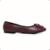 Sapatilha Leruchel Peeptoe Flor Feminino Marsala - Marsala