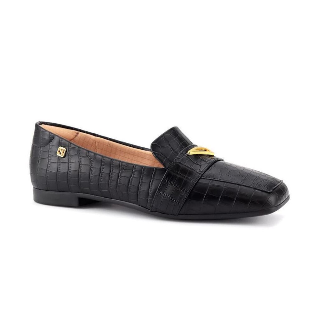 Sapatilha Loafer Santinelli Bico Quadrado Feminina - Ref.: 1526-003-232