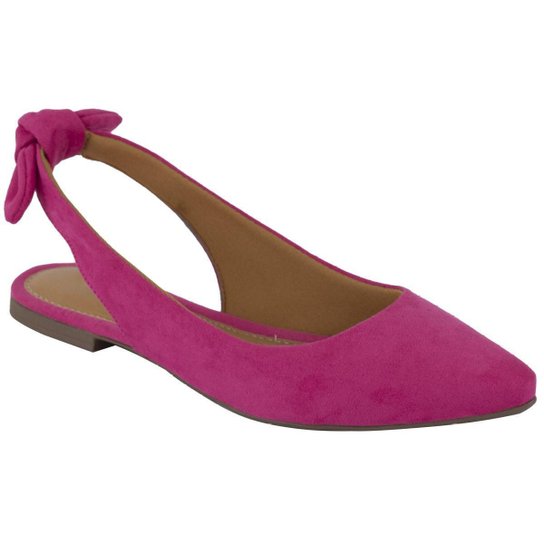 Sapatilha Lumiss Rasteirinha Slingback Confort Feminina - Pink