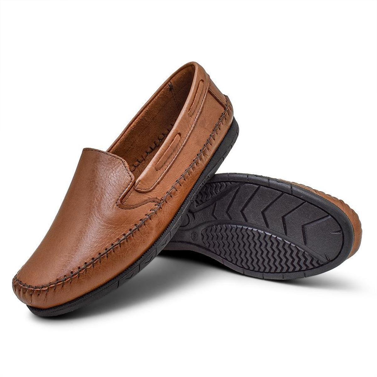 Sapatilha Masculino Mocassim Couro Legitimo Menor preço em Sapatilha Masculino Mocassim Couro Legitimo