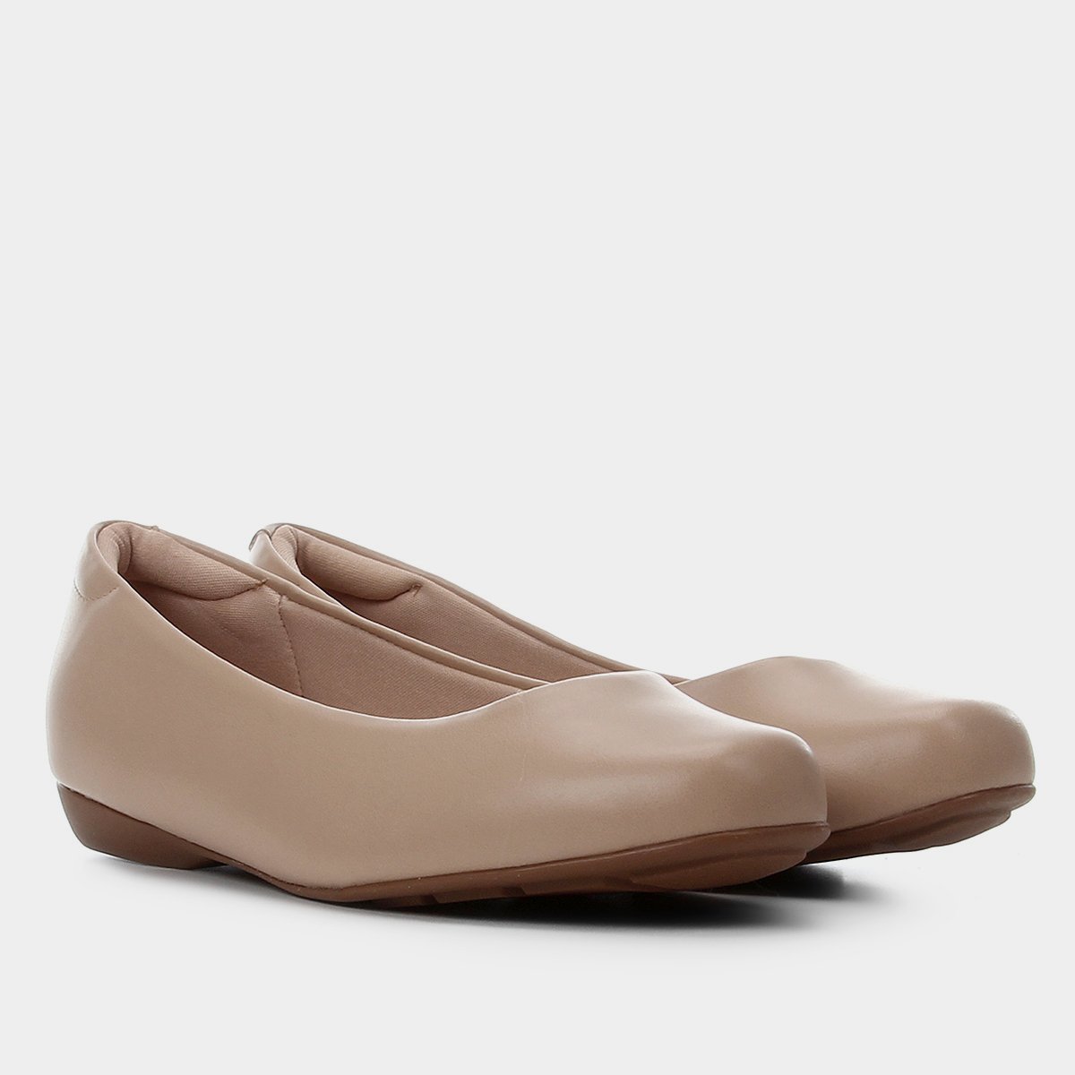 Sapatilha Modare Básica Feminina - Bege Menor preço em Sapatilha Modare Básica Feminina - Bege