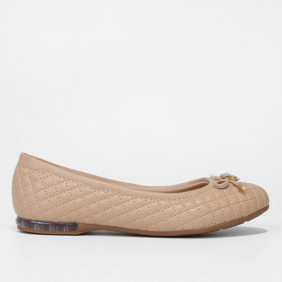 Sapatilha Modare Básica Matelassê Feminina - Bege Menor preço em Sapatilha Modare Básica Matelassê Feminina - Bege