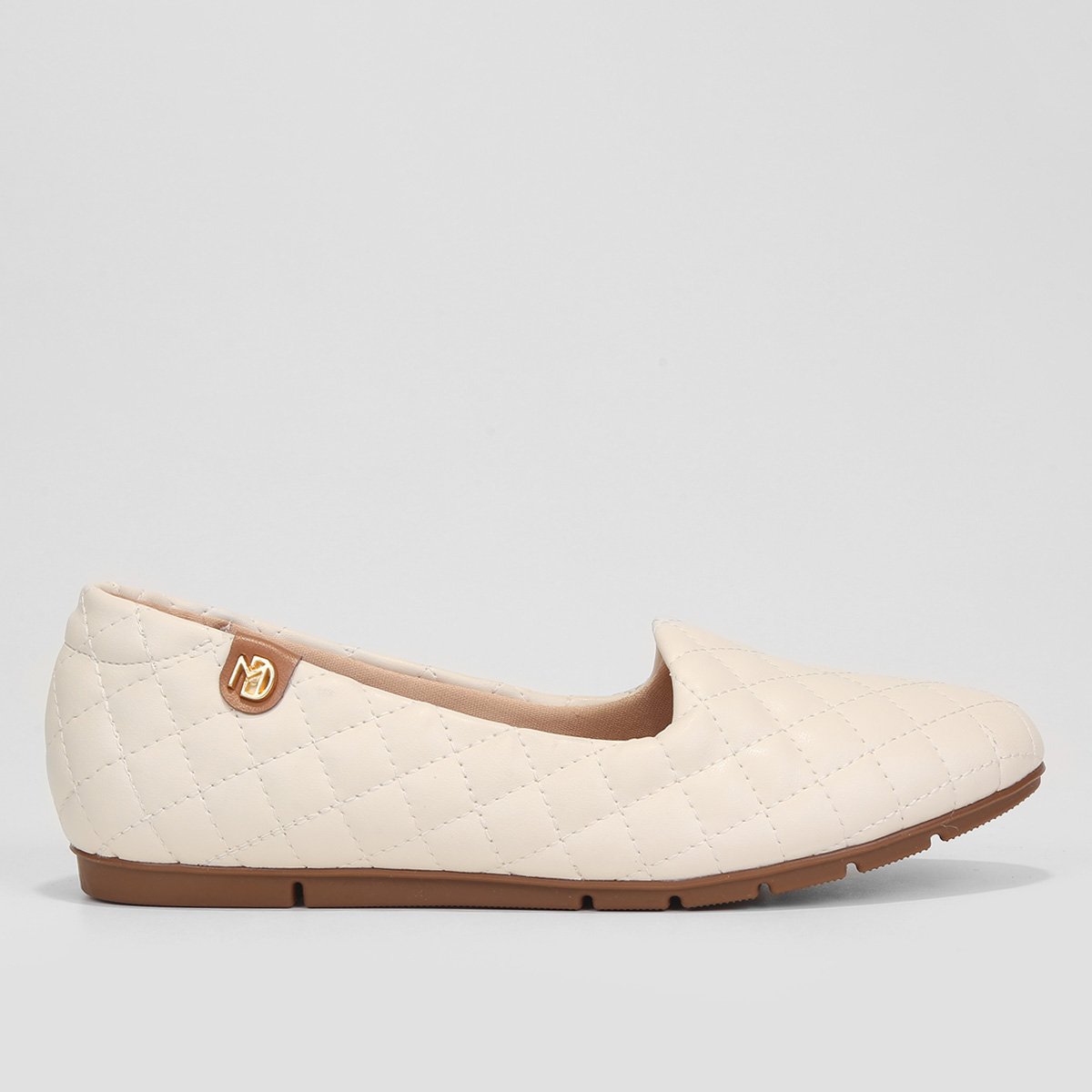 Sapatilha Modare Matelassê Feminina - Off White Menor preço em Sapatilha Modare Matelassê Feminina - Off White