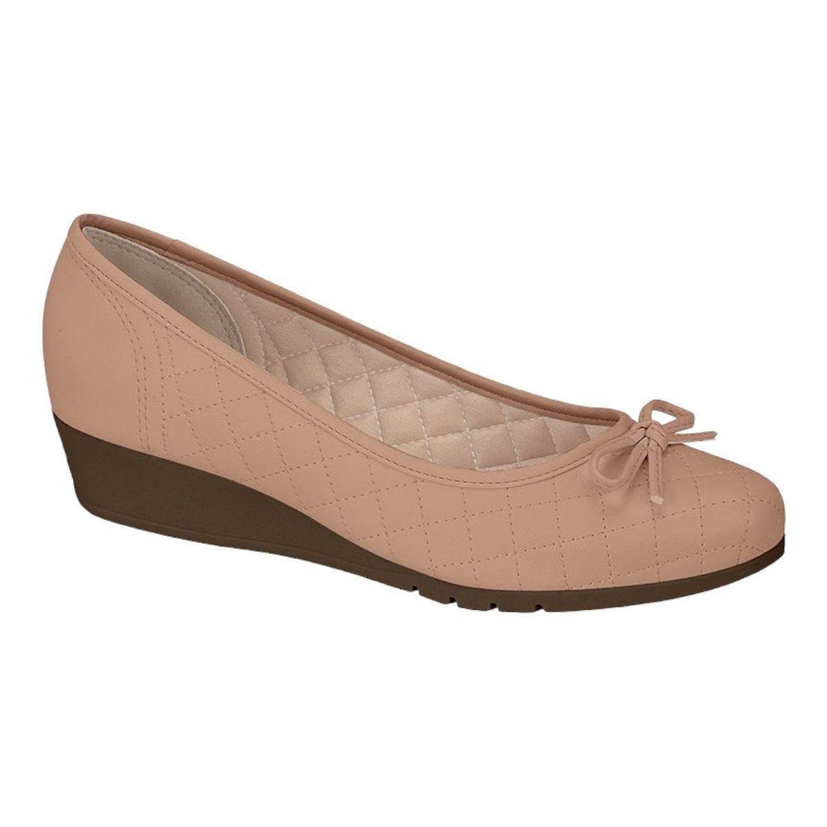 Sapatilha Moleca 5156.705 Sapato Salto Anabela Laço Casual Feminino - Nude Menor preço em Sapatilha Moleca 5156.705 Sapato Salto Anabela Laço Casual Feminino - Nude