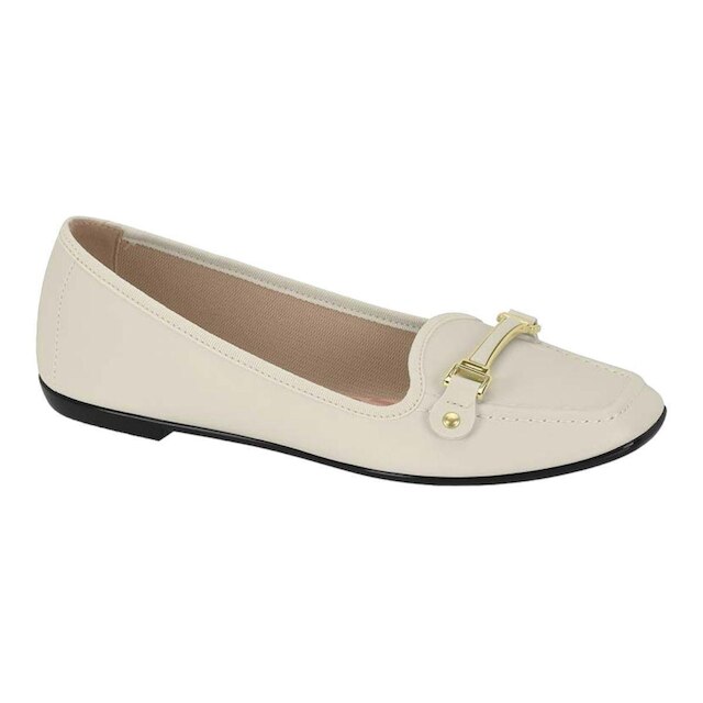Sapatilha Moleca 5729.127 Fivela Bico Quadrado Sapato Baixo Casual Feminino