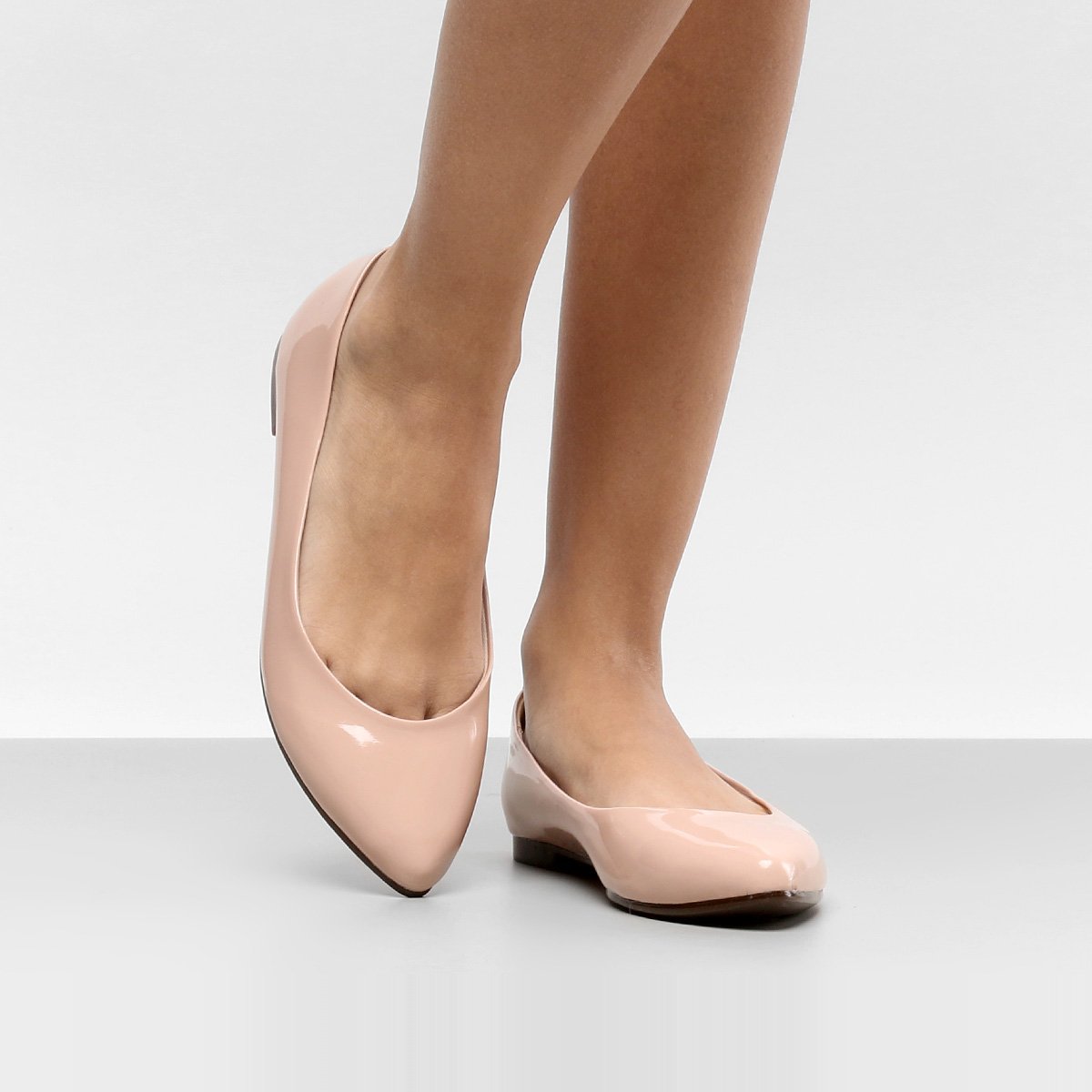 sapatilha moleca básica bico fino feminina compre agora zattini
