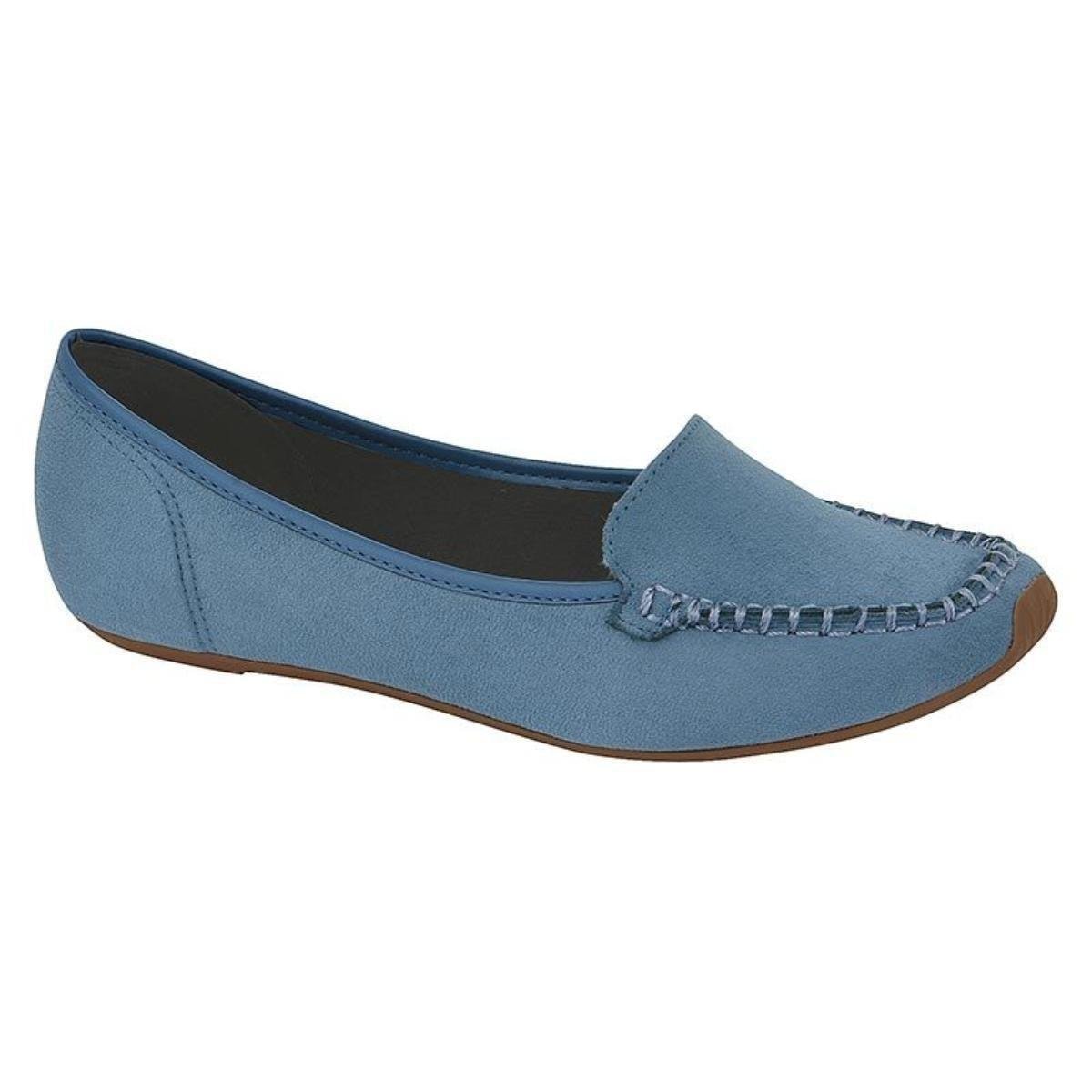 Sapatilha Moleca Casual Feminina - Azul Menor preço em Sapatilha Moleca Casual Feminina - Azul