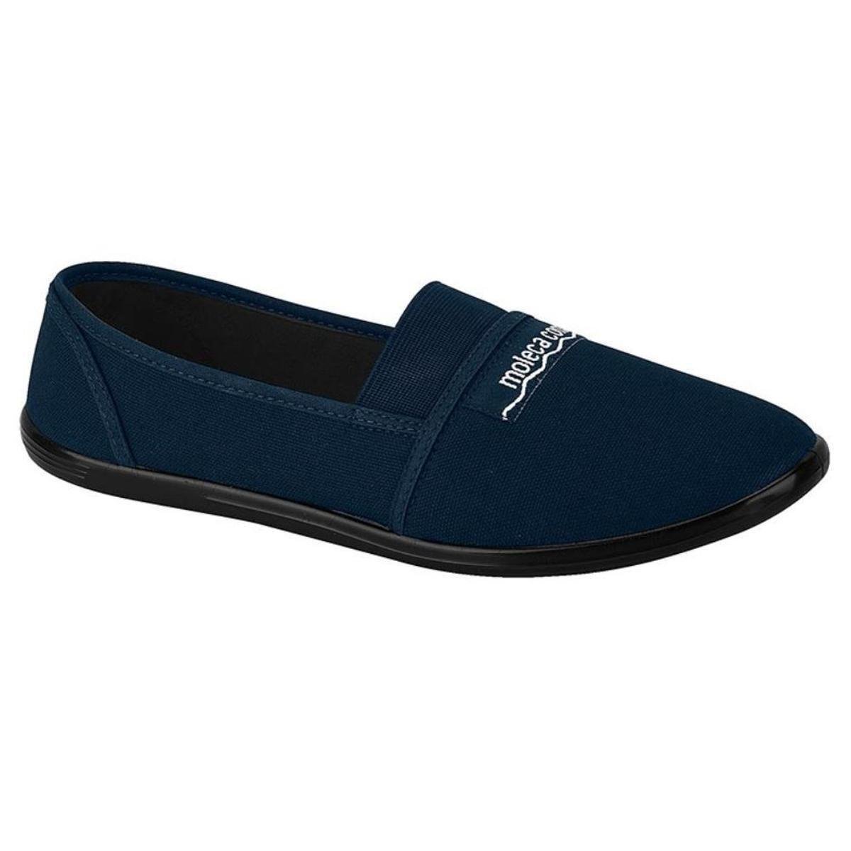 Sapatilha Moleca Comfort Elástico Clássica Lona Feminina Menor preço em Sapatilha Moleca Comfort Elástico Clássica Lona Feminina