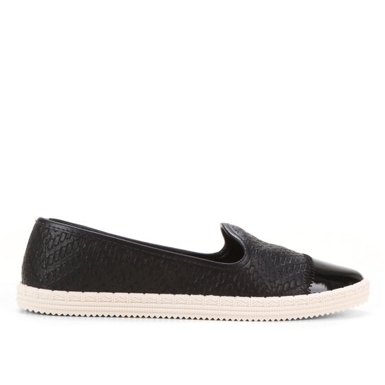 Sapatilha Moleca Croco Feminina - Preto