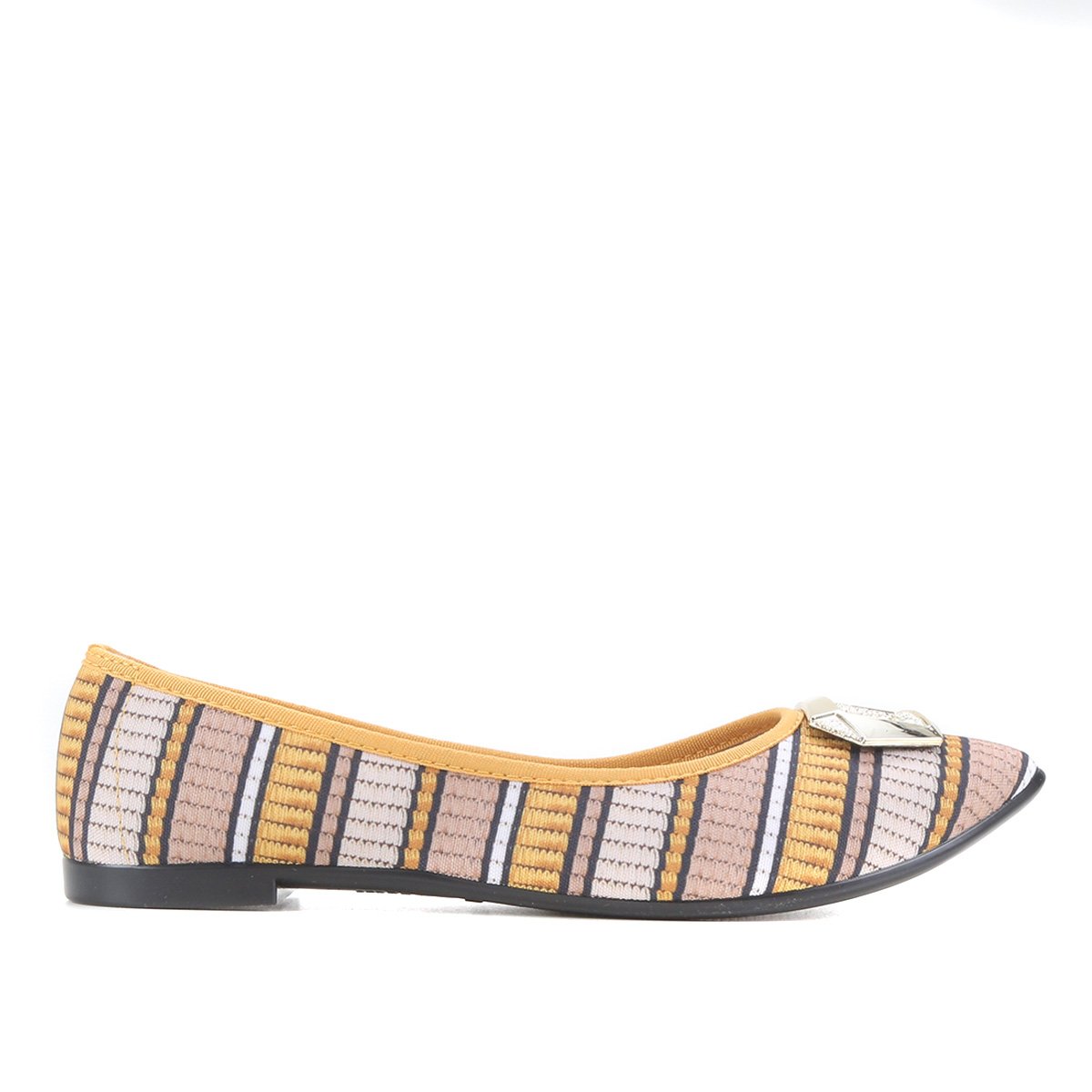 Sapatilha Moleca Estampada Feminina - Caramelo Menor preço em Sapatilha Moleca Estampada Feminina - Caramelo